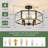 4- Lights Hexagonal Semi Flush Mount