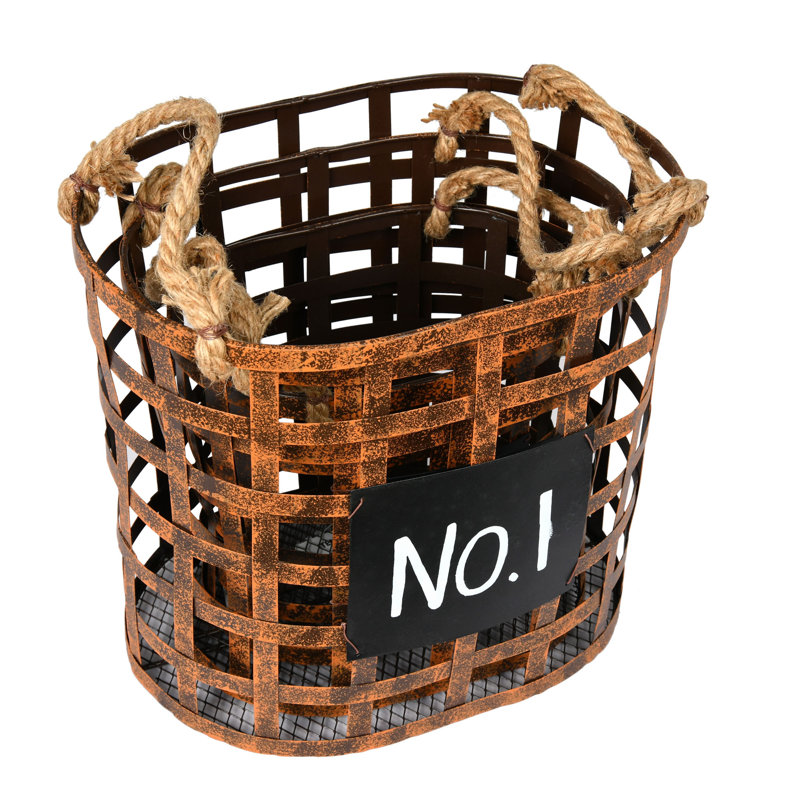 10" Wire Chalkboard Oval Basket, Set of 3