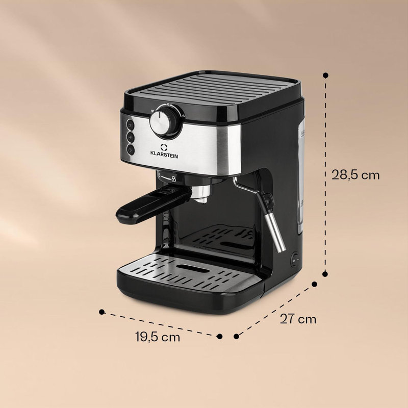 Klarstein Semi-Automatic Espresso Machine with Frother
