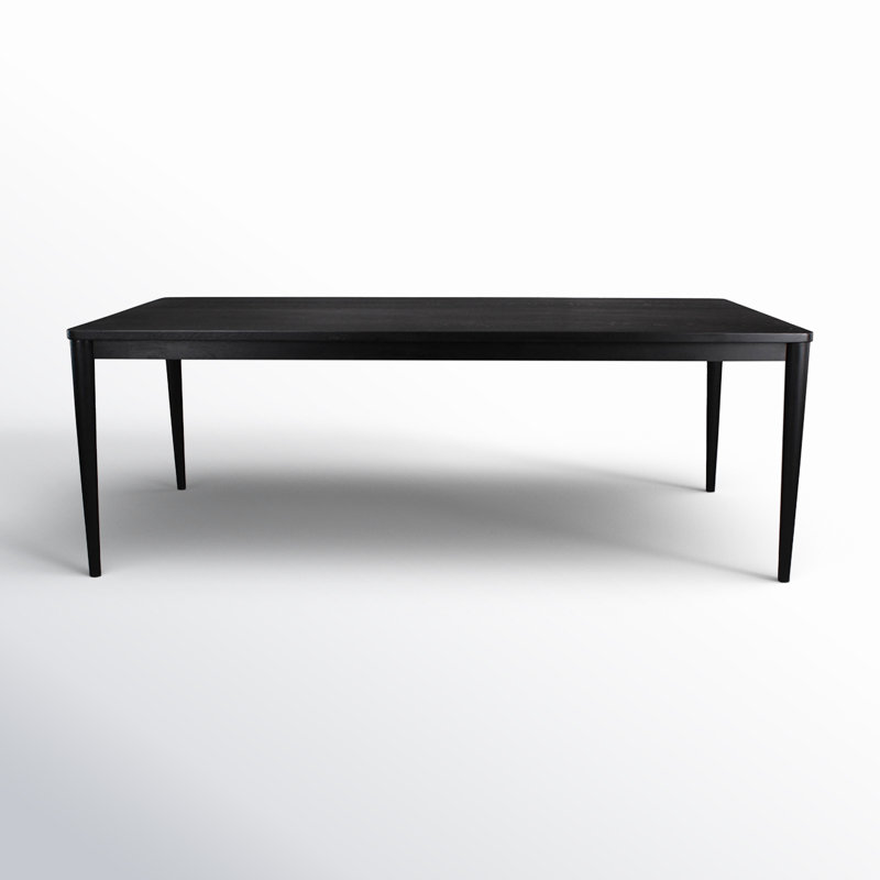 Aria Rectangular Outdoor Dining Table, Black Matte