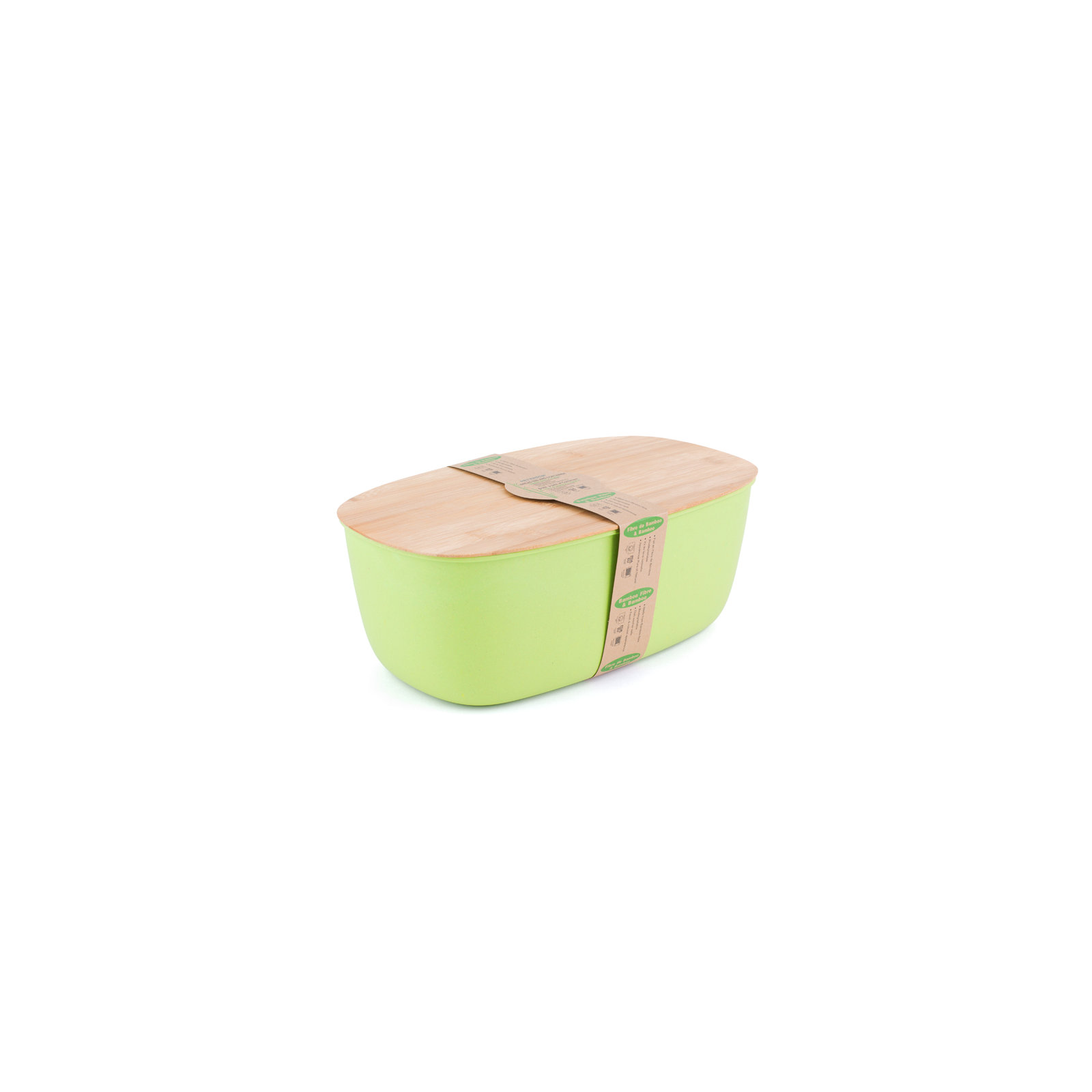 Harlan Wood Food Storage Container Set, Green