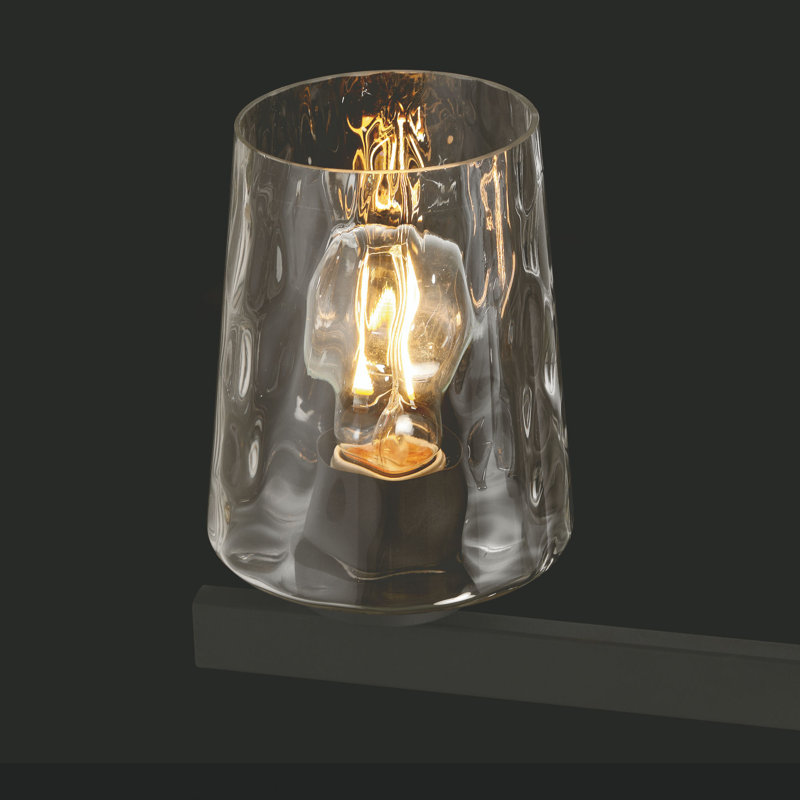 Saratoga 6 - Light Bathroom Steel Dimmable Vanity Light, Matte Black