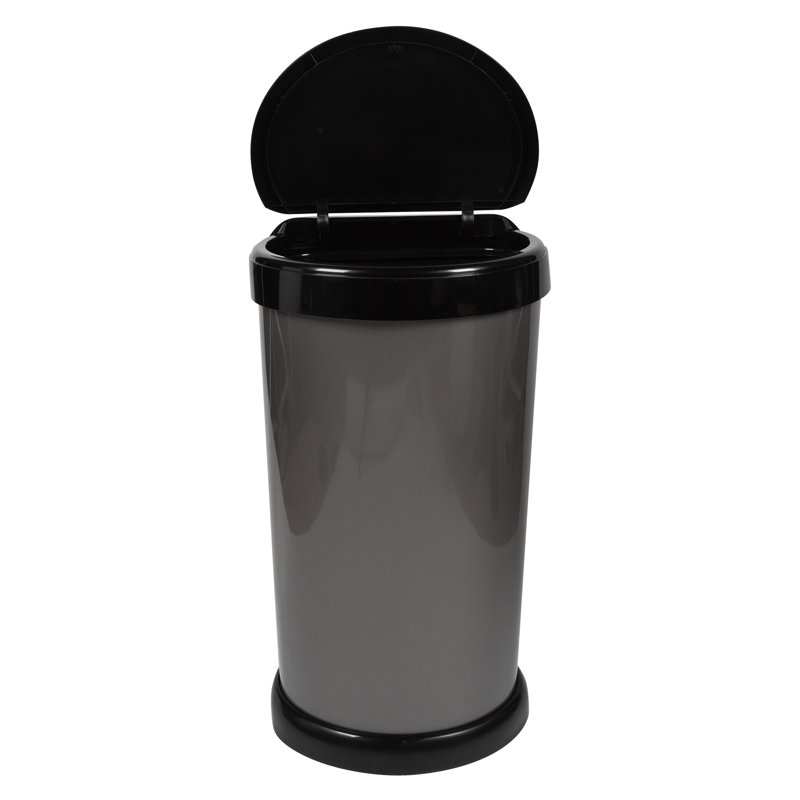 42 Litre Touch Top Waste Bin, Gray