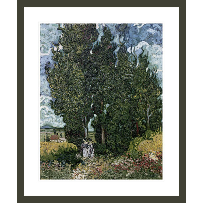 Les cyprès par Vincent van Gogh, H 28,22 po x l 23,5 po