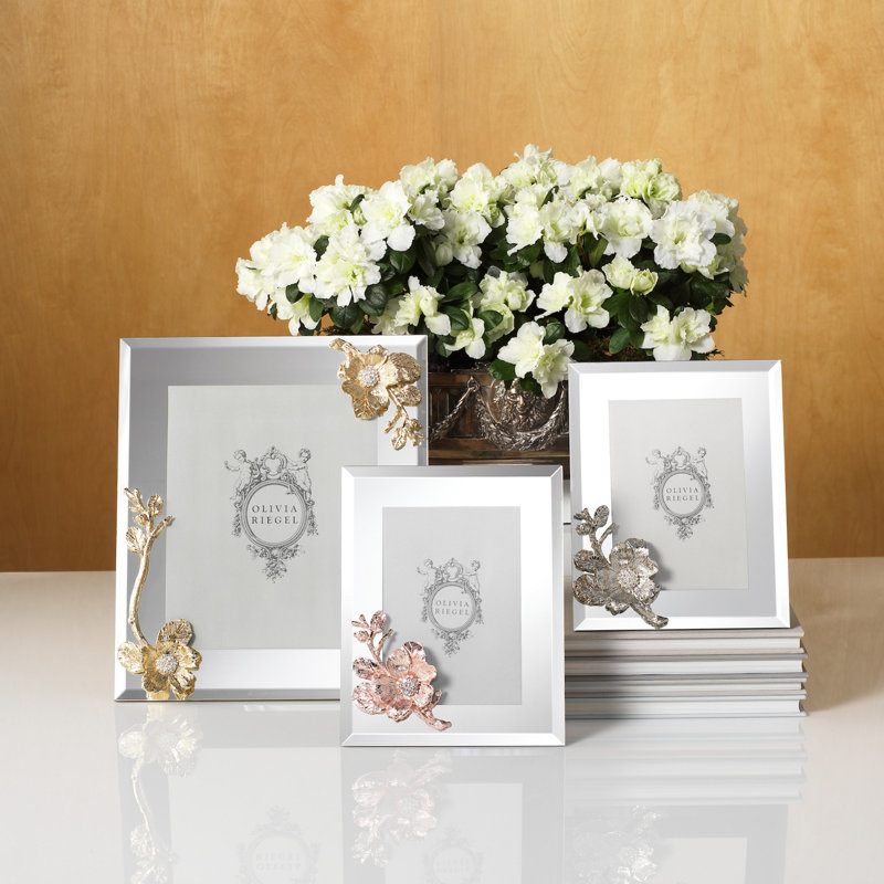 Botanica Glass Picture Frame, 8" x 10", Gold