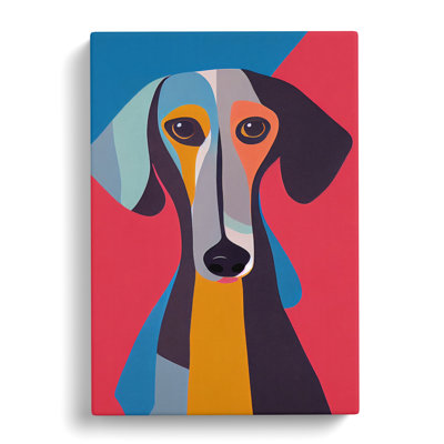 Dachshund Avant Garde - Wrapped Canvas Print