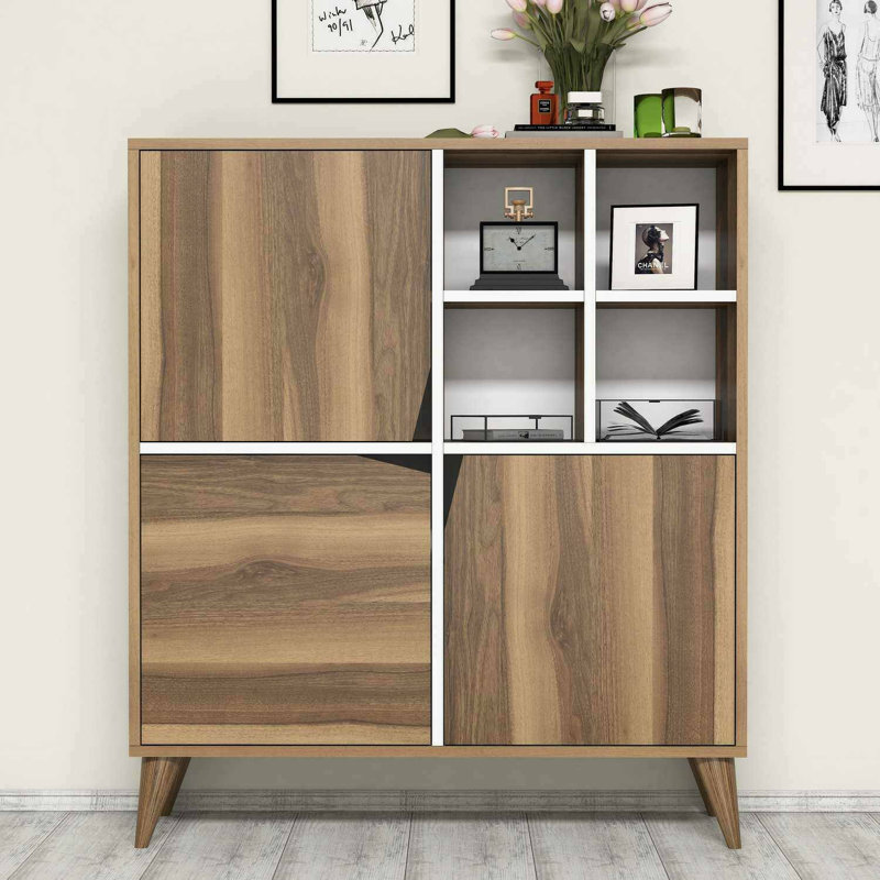 Quinto 115cm H x 100cm W Bookcase