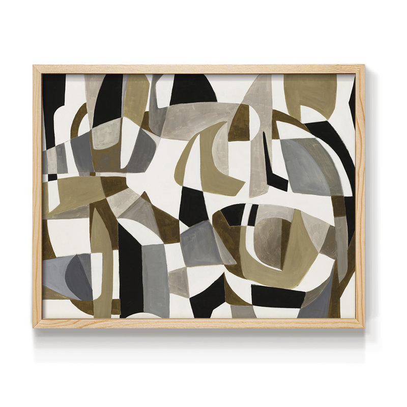 Circle Game -Framed Print - Restickable, 8" H x 10" W, Natural
