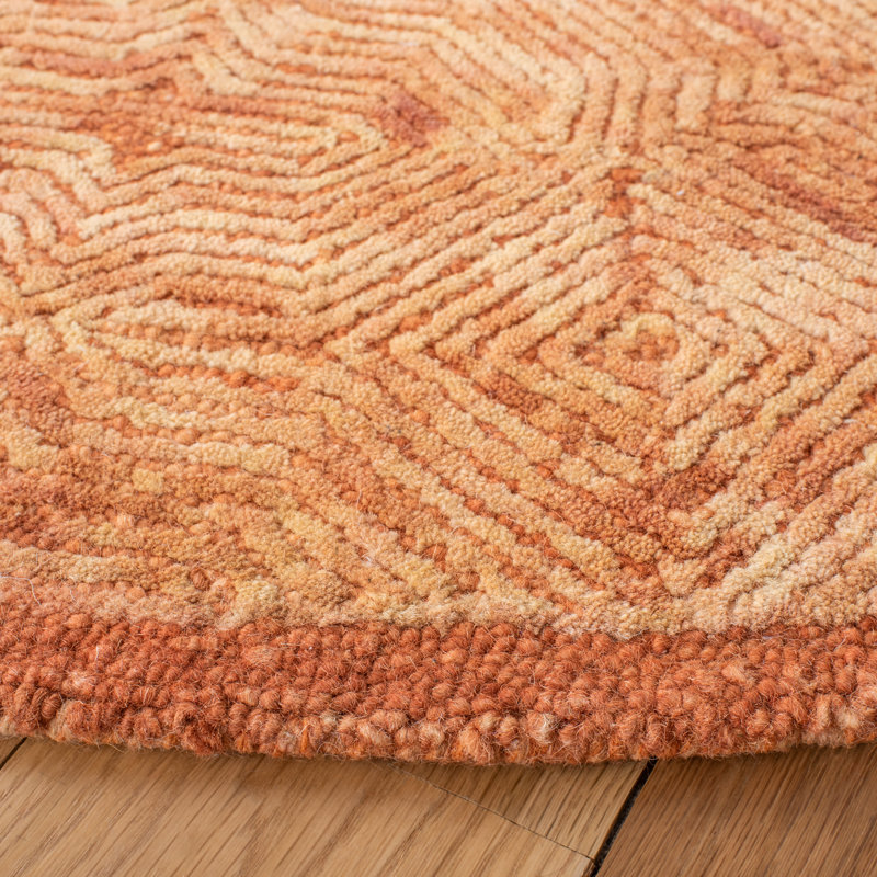 Tapis en laine touffeté à la main Ahmora, Rond 6 pi
