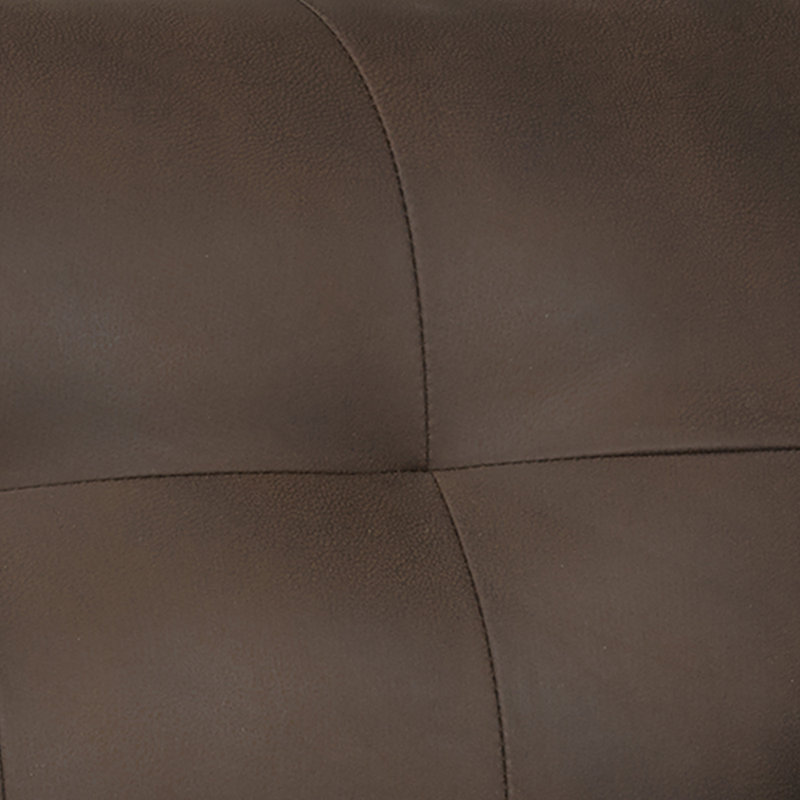 Fauteuil capitonné en polyester 44 po, Polyester gris anthracite