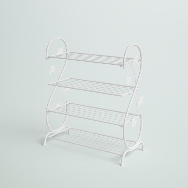 15 Pair Shoe Rack, White