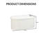77cm Wide Curved Footstool Ottoman