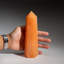 Genuine Polished Orange Selenite Point From Morocco (1.9 Lbs)-82388976