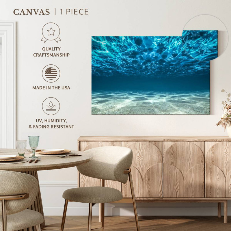 Underwater Sunlight Canvas Print, 34'' W x 51'' H