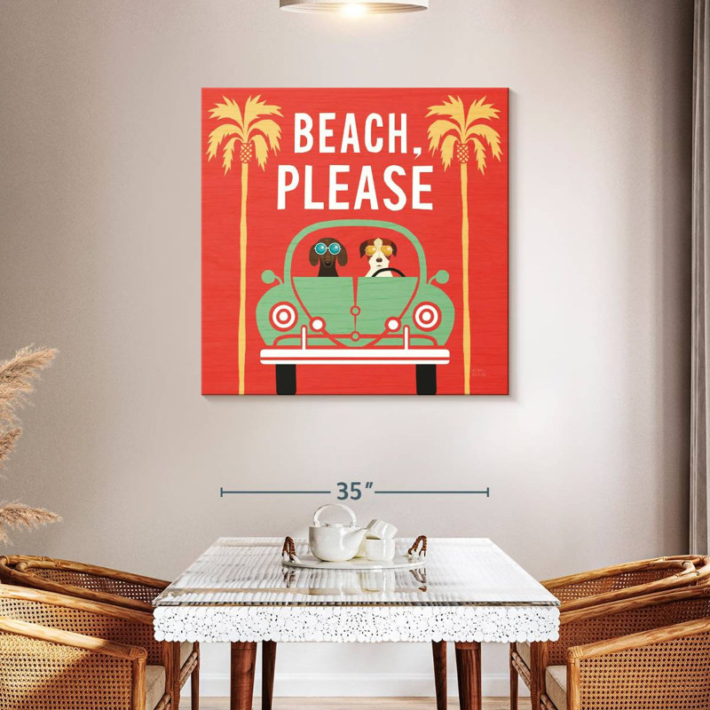 Beach Bums Beetle, 39" H x 39" W
