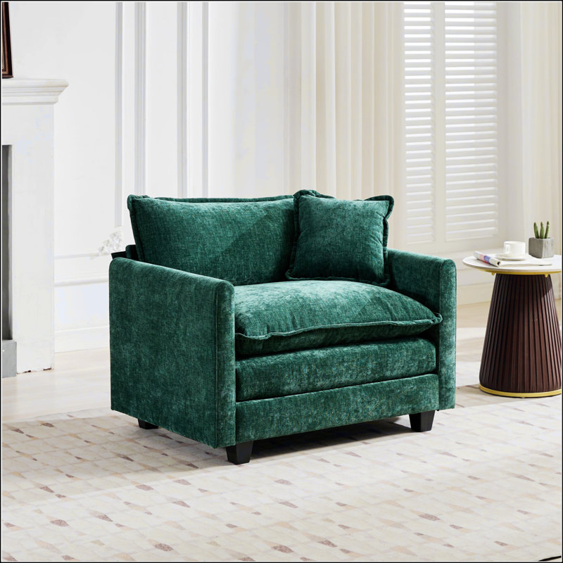 Confortable canapé simple à siège simple, canapé modulaire moderne pour le salon, la chambre à coucher et un appartement avec coussin double rembourré