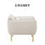 Fauteuil surdimensionné à accoudoirs rembourré Velveta
