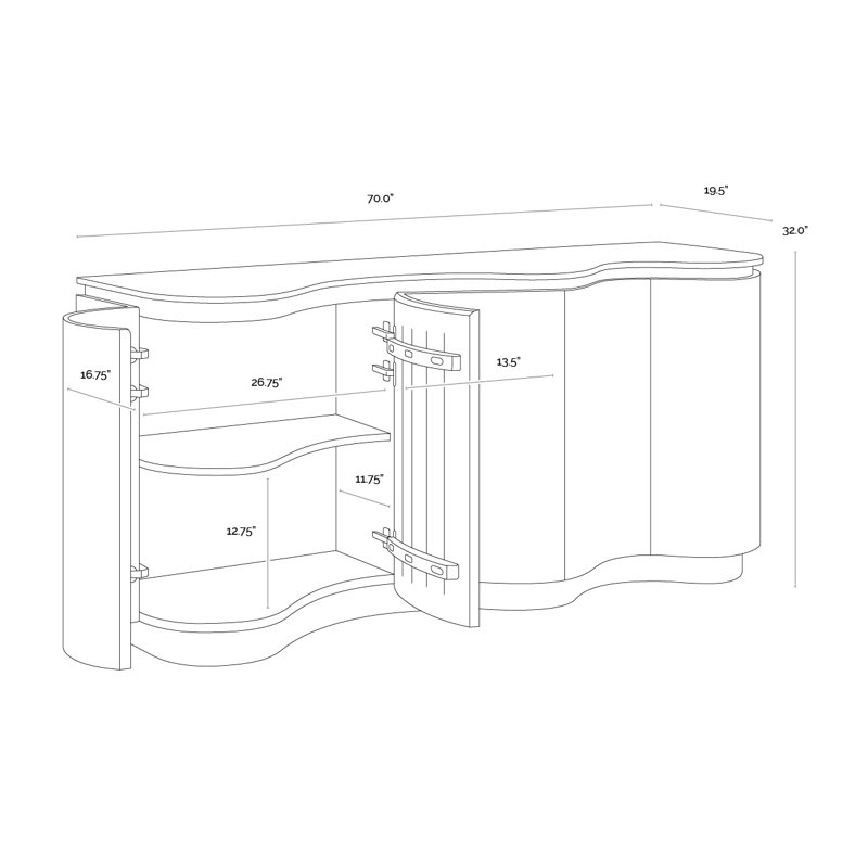 Fable 70'' W Sideboard