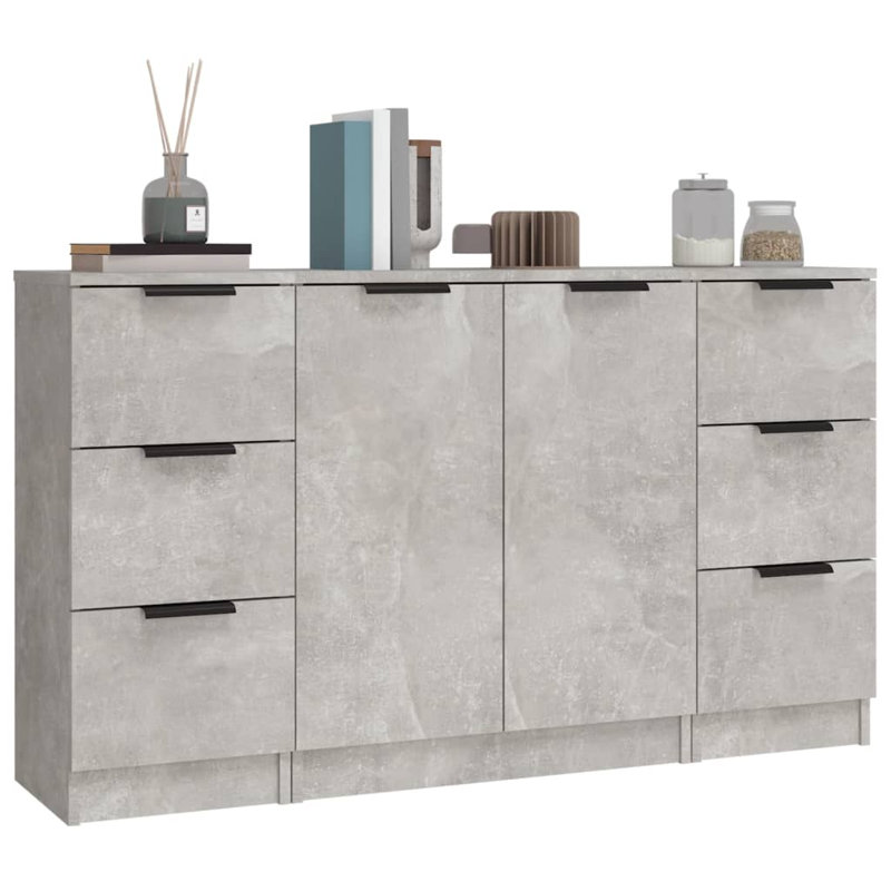 Waddington 120cm Sideboard, Concrete Grey