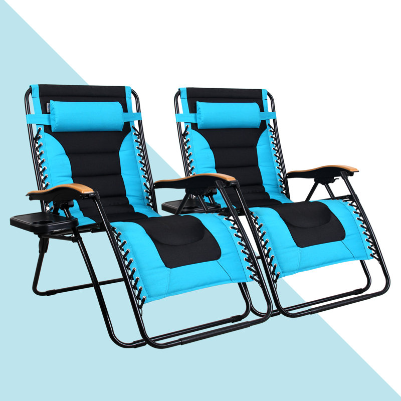 Syril Folding Zero Gravity Chair, Aqua
