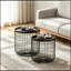 Tables basses rondes avec plateau amovible