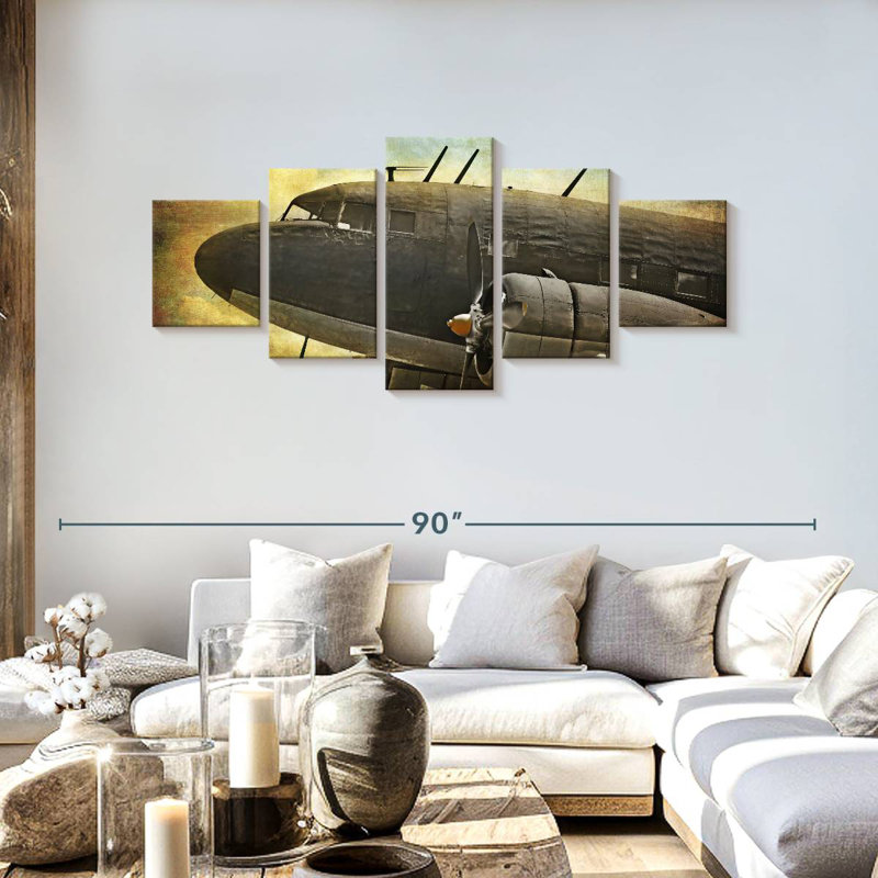 Aviation rétro, H 30 po x l 68 po