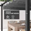 Auvent rétractable pour pergola 13 'x 13' avec structure en aluminium plus solide, abri extérieur pour parasol pour jardin, patio, cour, terrasse-107700521