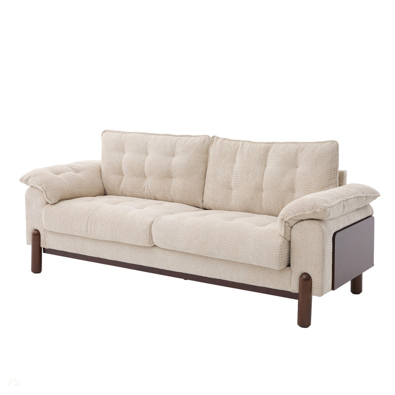 83.5 in. 3 Seater Modern Boucle Upholstered Sofa,Beige