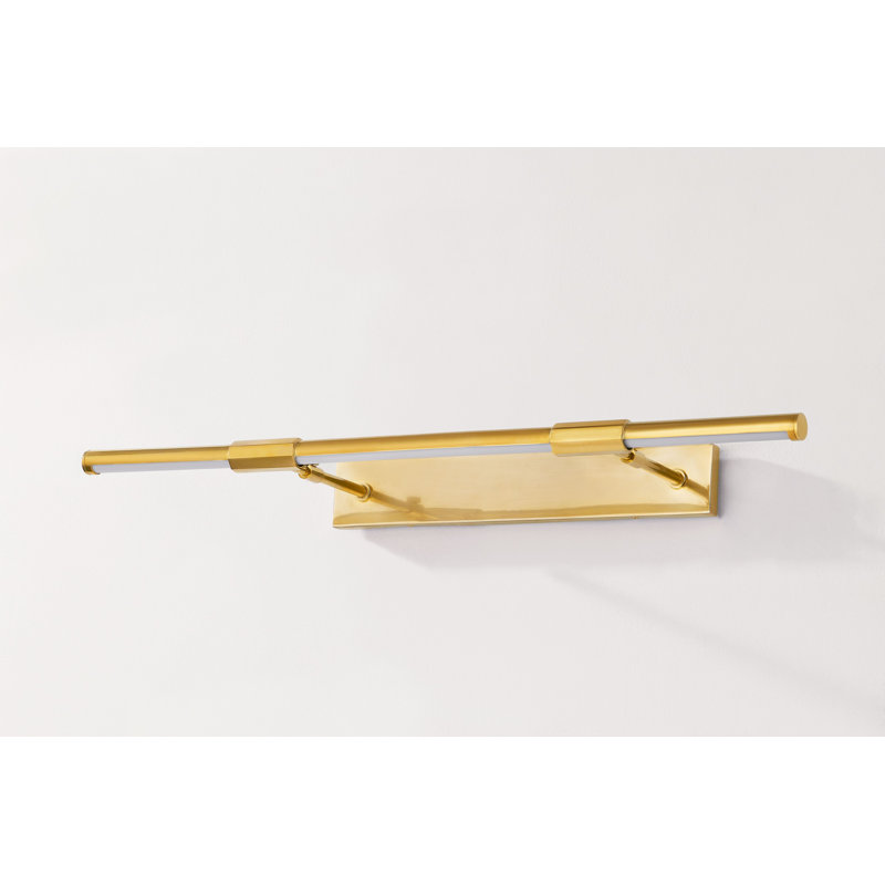 Melbourne 1 Light Picture Light, Aged Brass/Distressed Bronze, 2.75" H x 30" W x 30" D