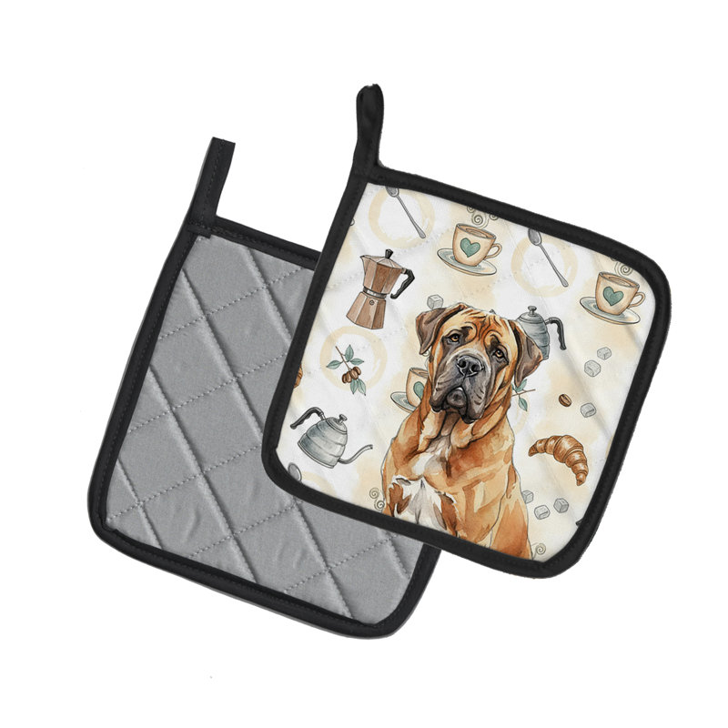 Paire de porte-casseroles Neapolitan Mastiff