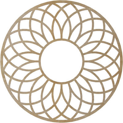 Médaillon de plafond en bois ajouré Cannes