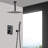 Ceiling Mounted Shower System with Handheld Shower-110871742