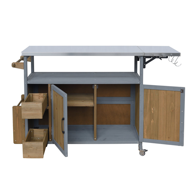 Chariot de cuisine pour l'extérieur 54,33 "Farmhouse