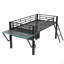Gaming Mid Loft Bed With Desk, LED-1329491790-1329491791