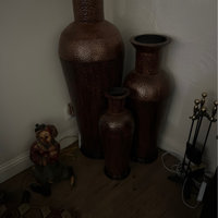 Astoria Grand 3 PieceMetal Indoor Outdoor Tall Floor Vase Set & Reviews
