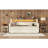Twin Size Daybed With Trundle, Upholstered Daybed With Charging Station And LED Lights, White -346812896