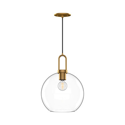 Luminaire suspendu en forme de globe à 1 lumière Soji