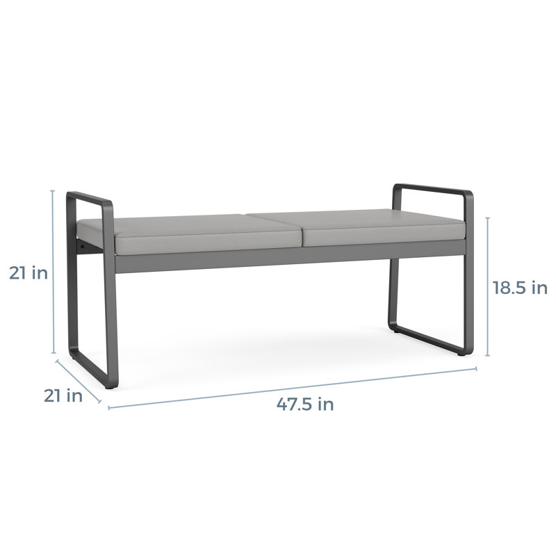 Banc en métal Gansett, Noir, Noir Patriot Plus - nettoyez le vinyle avec un lin