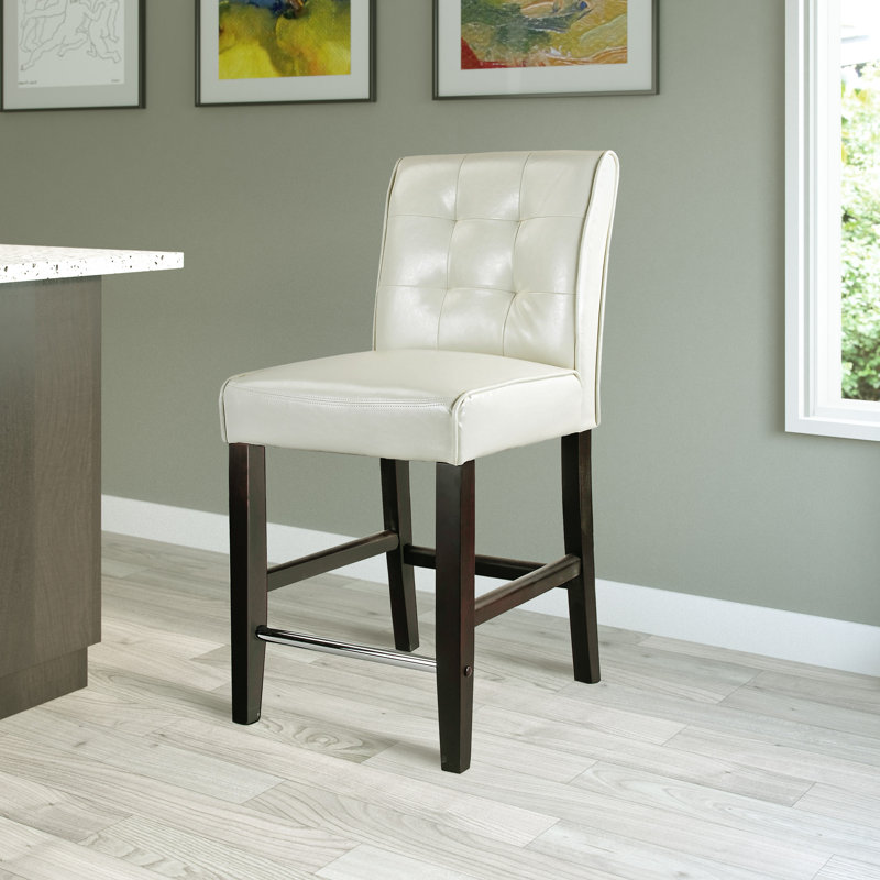 Tabouret de bar Bannie, Blanc crème, Tabouret de comptoir (assise de 25 po de hauteur)