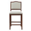 Ensemble de 2 tabourets de bar à hauteur de comptoir - Ensemble de 2 tabourets de bar rustiques avec structure en bois d'hévéa (sans table)-2115262836