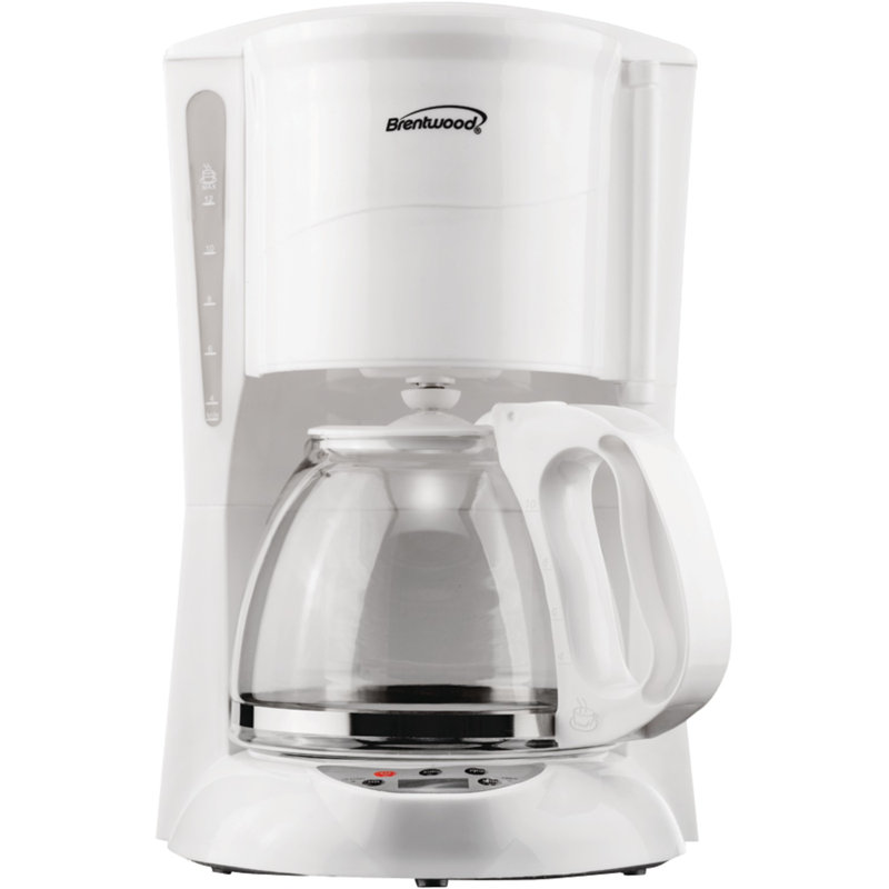 Cafetière numérique brentwood appliances, blanc