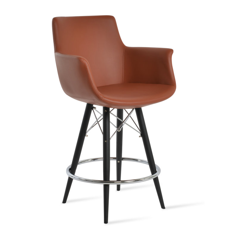 Tabouret de bar et de comptoir Bottega, Tabouret de comptoir (siège d’une hauteur de 24