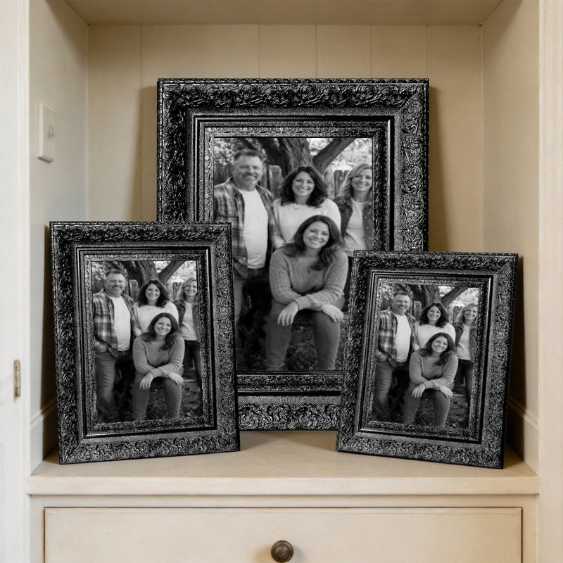 Cadre photo 3 pièces 11 "x 14" noir, Noir, 3, 11 po x 14 po