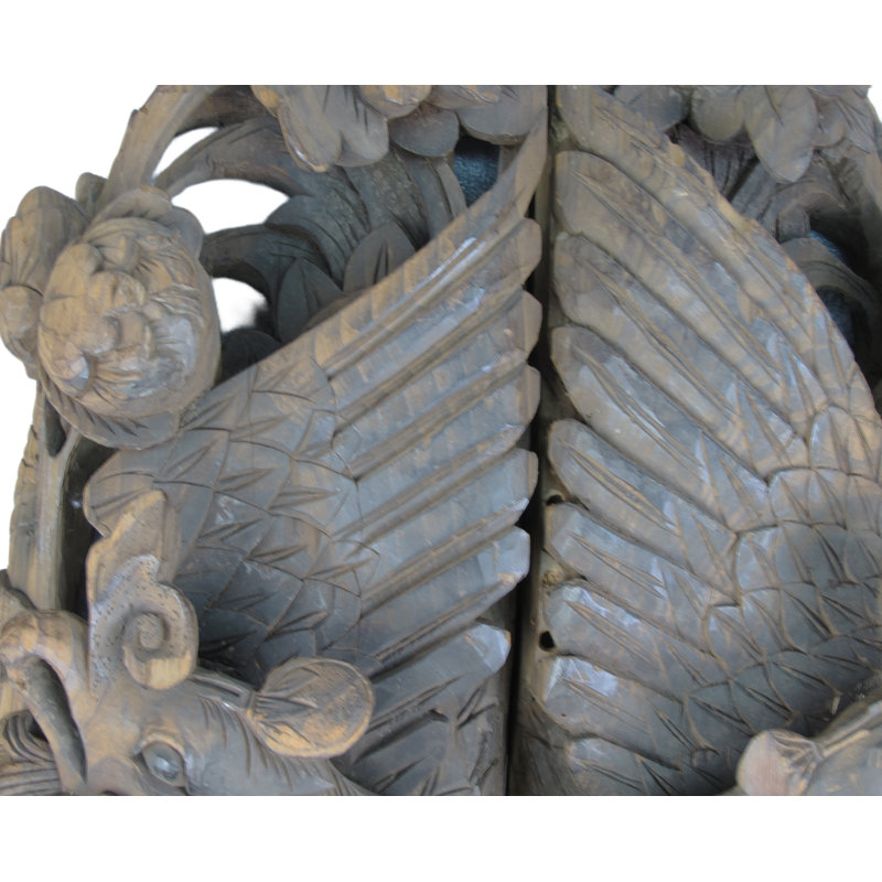Asian Classic 2 Piece Carvings Sculpture Set