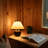 Blair 10 in. LED Mid-Century Table Lamp With Black Marble Round Base