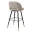 Cliff Swivel Upholstered Stool with Metal Frame-72767075-72767078