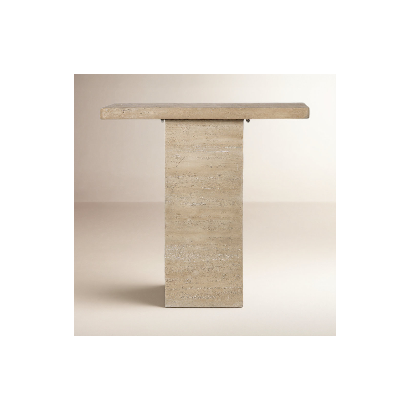 Mario Stone Single Coffee Table, Cream