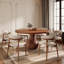 Table de salle à manger coin-repas en bois massif 5 pièces / 7 pièces 39 po / 43 po / 53 po / 59 po Farmhouse-131375421-131375423