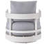 Chaise longue pivotante avec coussins Nicolina