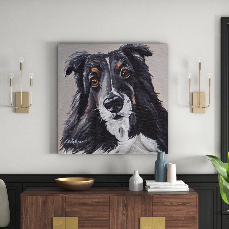 Sheltie Lovers 1 Piece Wrapped Canvas Painting, 101cm H x 101cm W x 3.81cm D